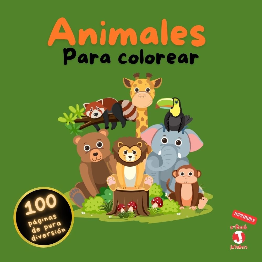 Animales para Colorear - 100 Diseños Únicos (eBook)